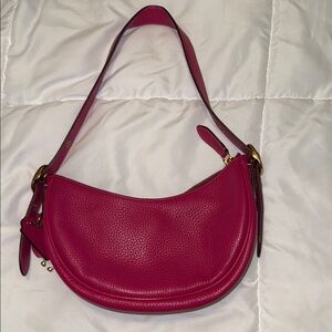 Pink Leather Coach Bag